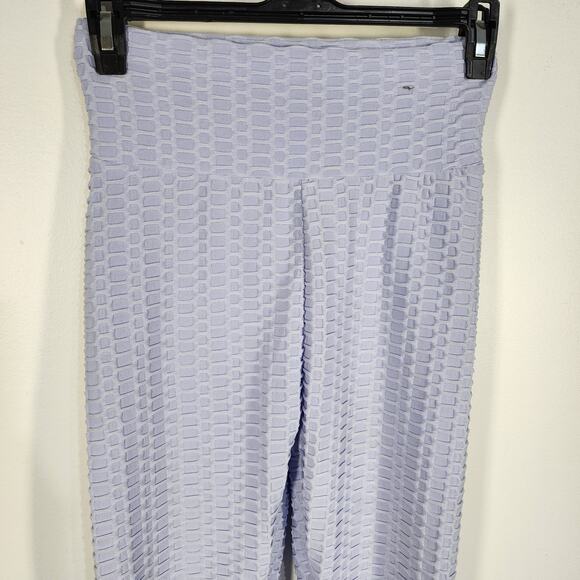 Forever 21 Women Legging Scrunch Butt Lift Training Yoga Purple Medium Honeycomb - Picture 4 of 7